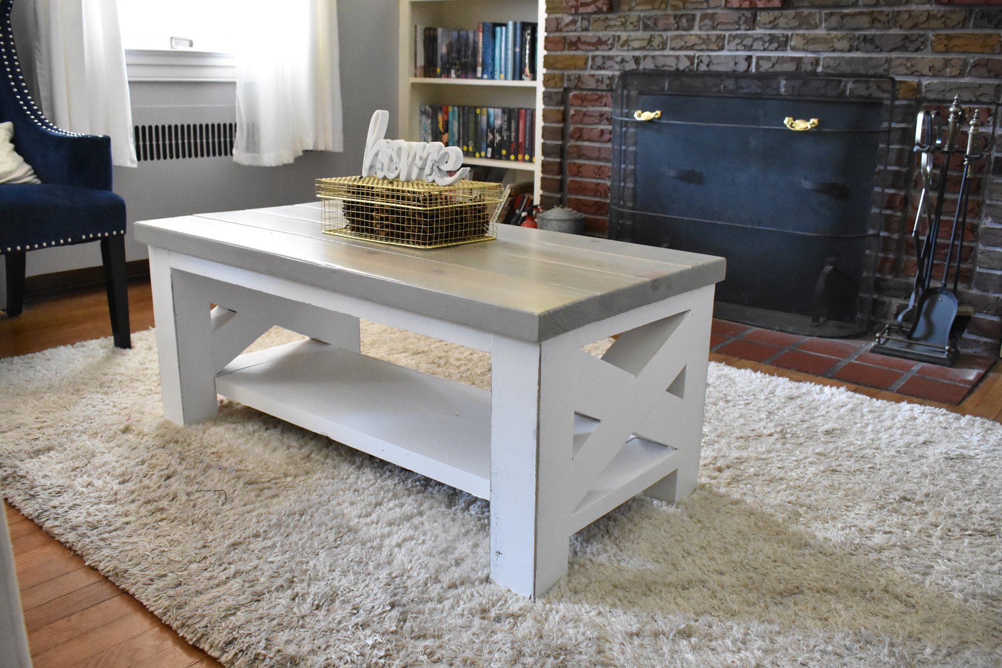 Chunky farmhouse online coffee table